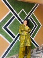 Olive Green Printed Lawn Suit – Women’s Summer & Casual Wear
