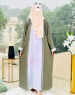 Sage Green Abaya for Women | Elegant Modest Wear by Libaas-e-Haya