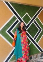 Pink, teal blue, orange, - Image 3