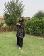 Black Printed Lawn Dress – Stylish Women’s Casual & Party Wear - Image 3