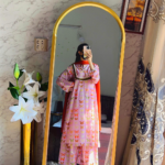 Baby Pink Printed Lawn Dress – Women’s Party & Casual Wear