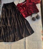 Floral Printed Skirt – Elegant Long Skirt for Women | Libas e Haya - Image 3