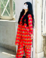 Orange and multicolor