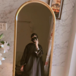 Black with Multicolor Embroidery With simpl Duputa