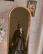 Black with Multicolor Embroidery With simpl Duputa