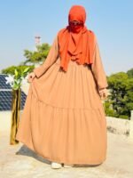 Chocolate Brown Abaya | Classic Modest Fashion by Libaas-e-Haya - Image 2