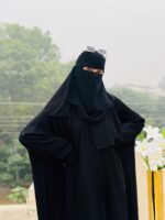 Ruqayyah Black Nida Abaya – Premium Modest Wear for Women - Image 4