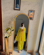 Light Yellow Printed Lawn Dress – Women’s Party & Casual Wear - Image 2