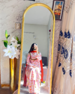 Baby Pink Printed Lawn Dress – Women’s Party & Casual Wear - Image 4